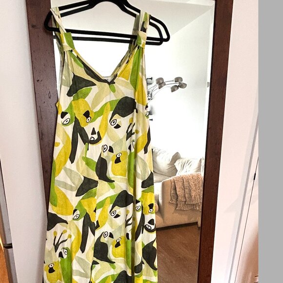 Unique tropical cotton flowy maxi - from Nice, France sz s/m - Picture 2 of 4